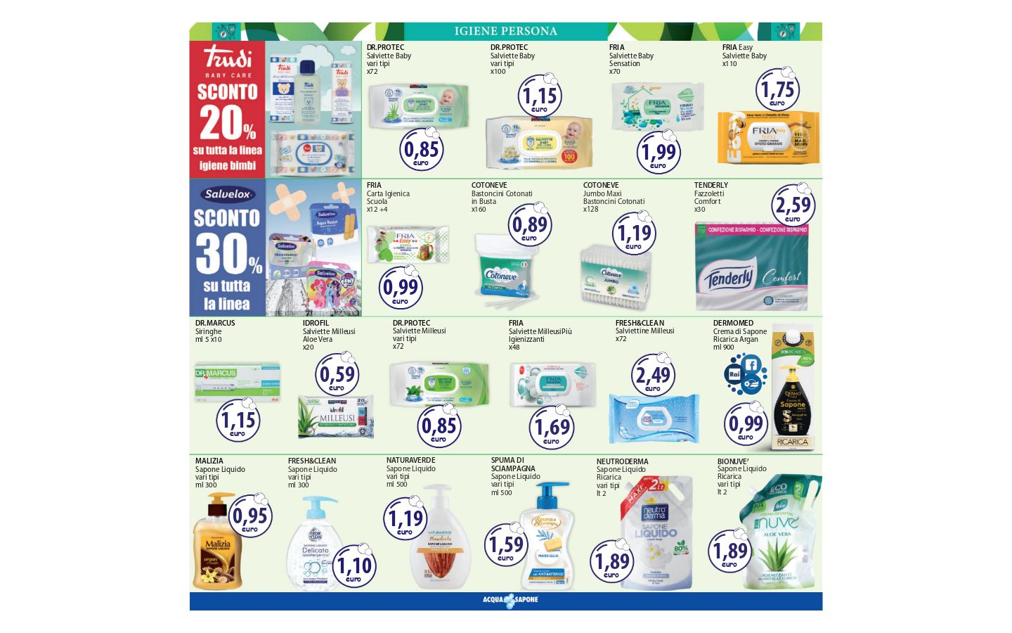 Volantino Acqua e sapone 06.03.2026 - 14.03.2026