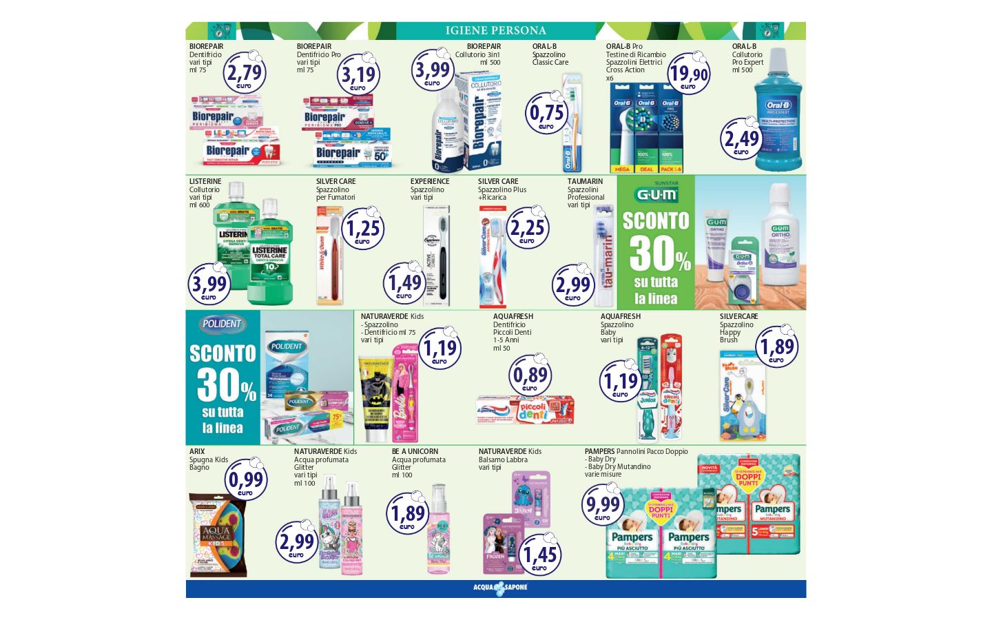 Volantino Acqua e sapone 06.03.2026 - 14.03.2026