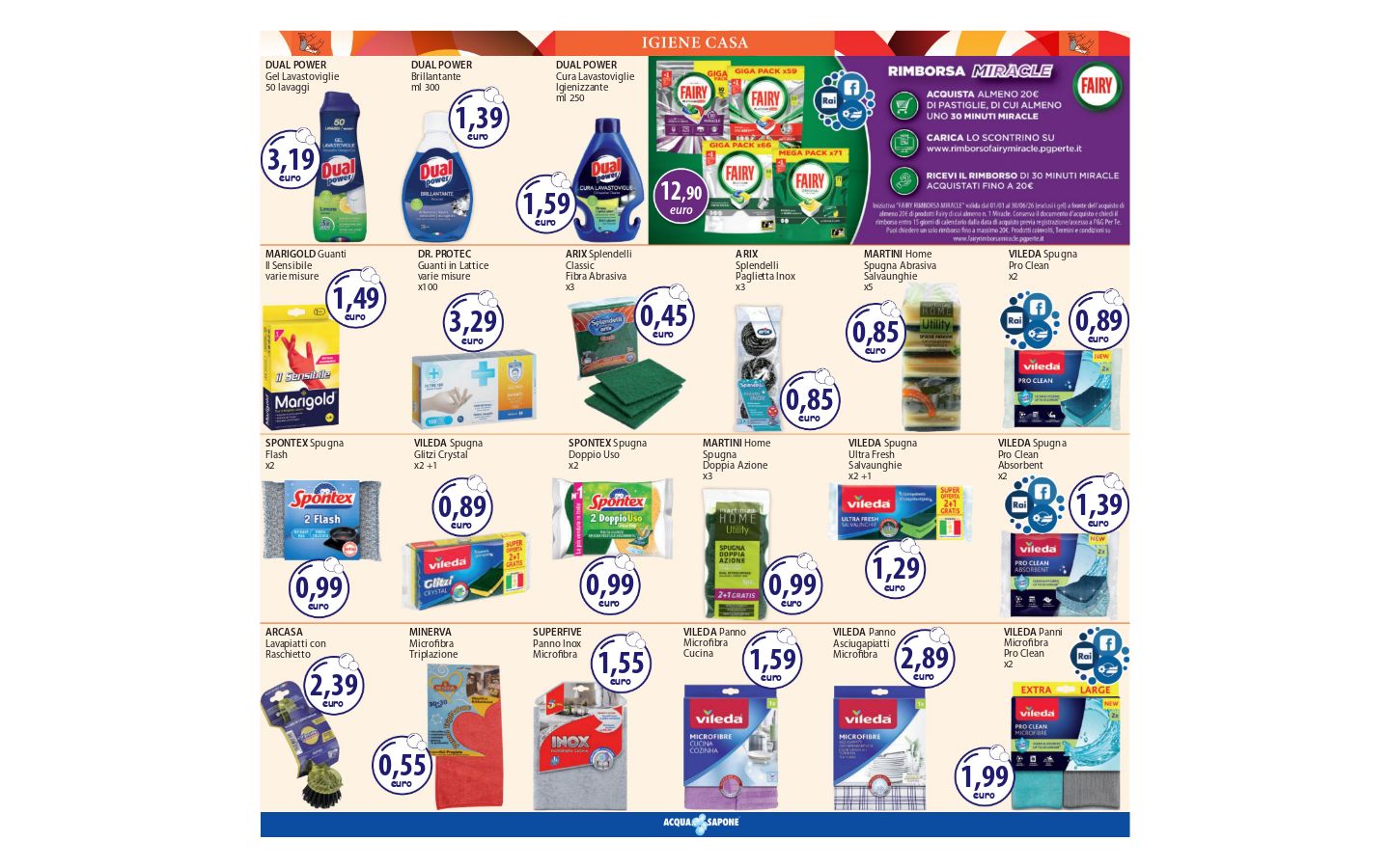 Volantino Acqua e sapone 06.03.2026 - 14.03.2026