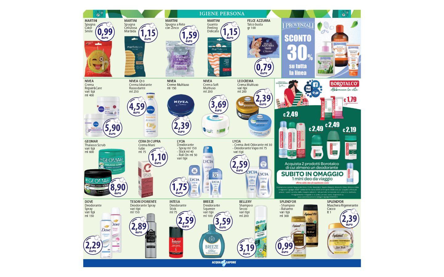 Volantino Acqua e sapone 06.03.2026 - 14.03.2026