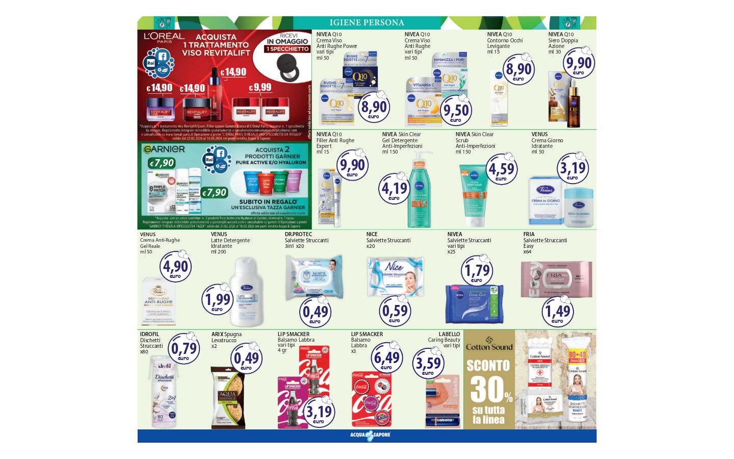 Volantino Acqua e sapone 23.02.2026 - 03.03.2026