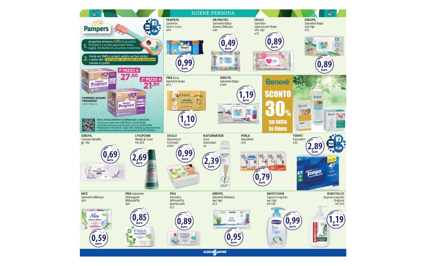 Volantino Acqua e sapone 23.02.2026 - 03.03.2026