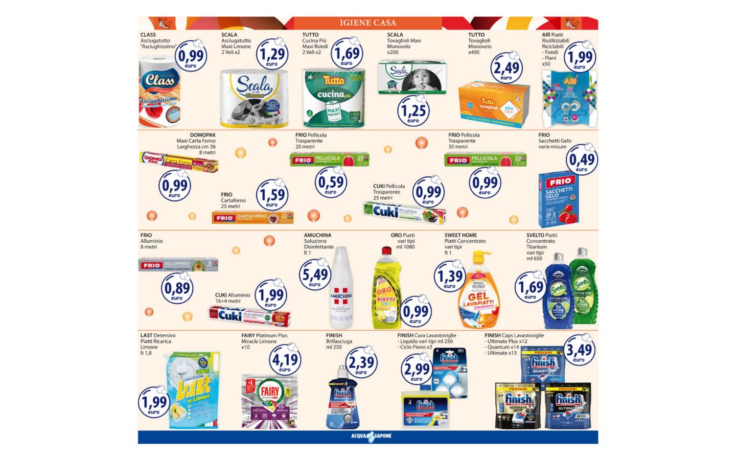 Volantino Acqua e sapone 23.03.2026 - 05.04.2026