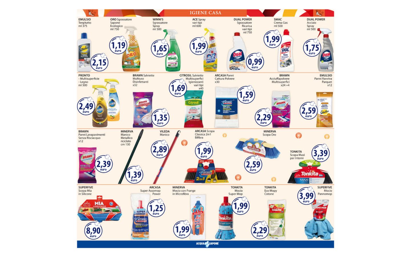 Volantino Acqua e sapone 23.03.2026 - 05.04.2026