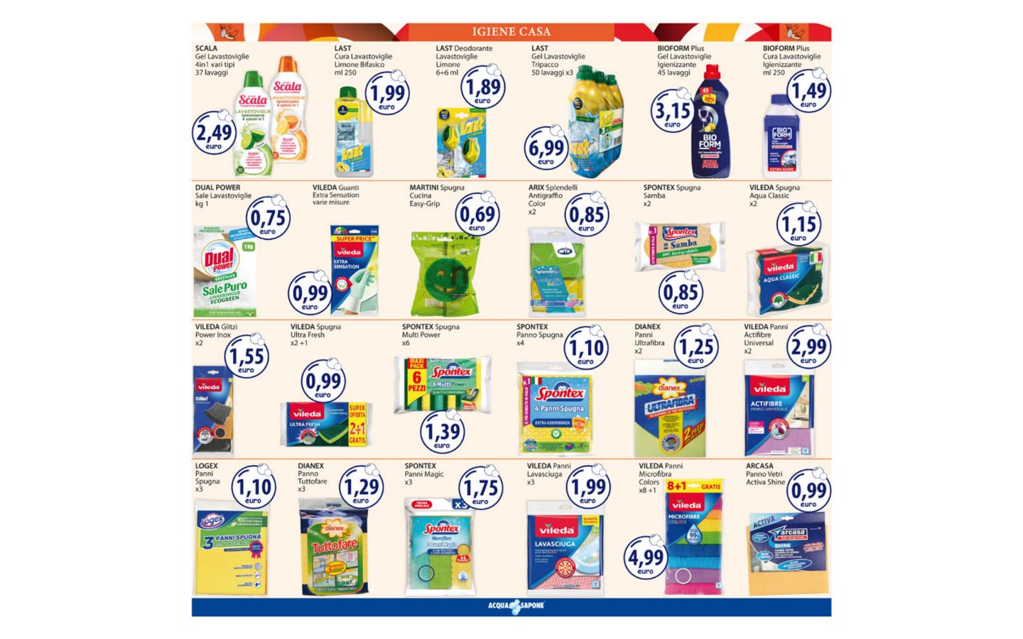 Volantino Acqua e sapone 23.03.2026 - 05.04.2026