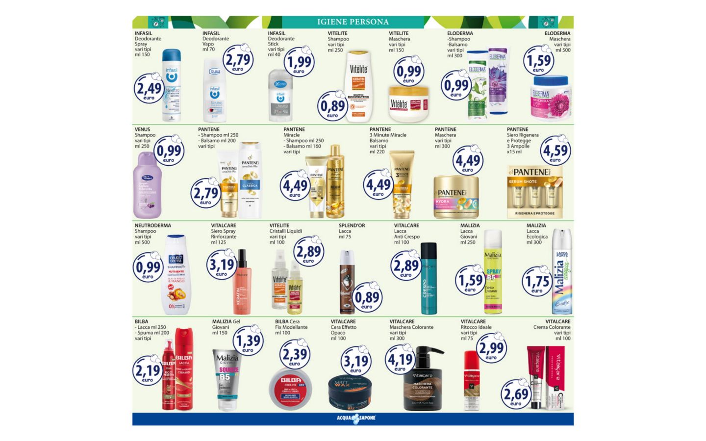 Volantino Acqua e sapone 23.03.2026 - 05.04.2026