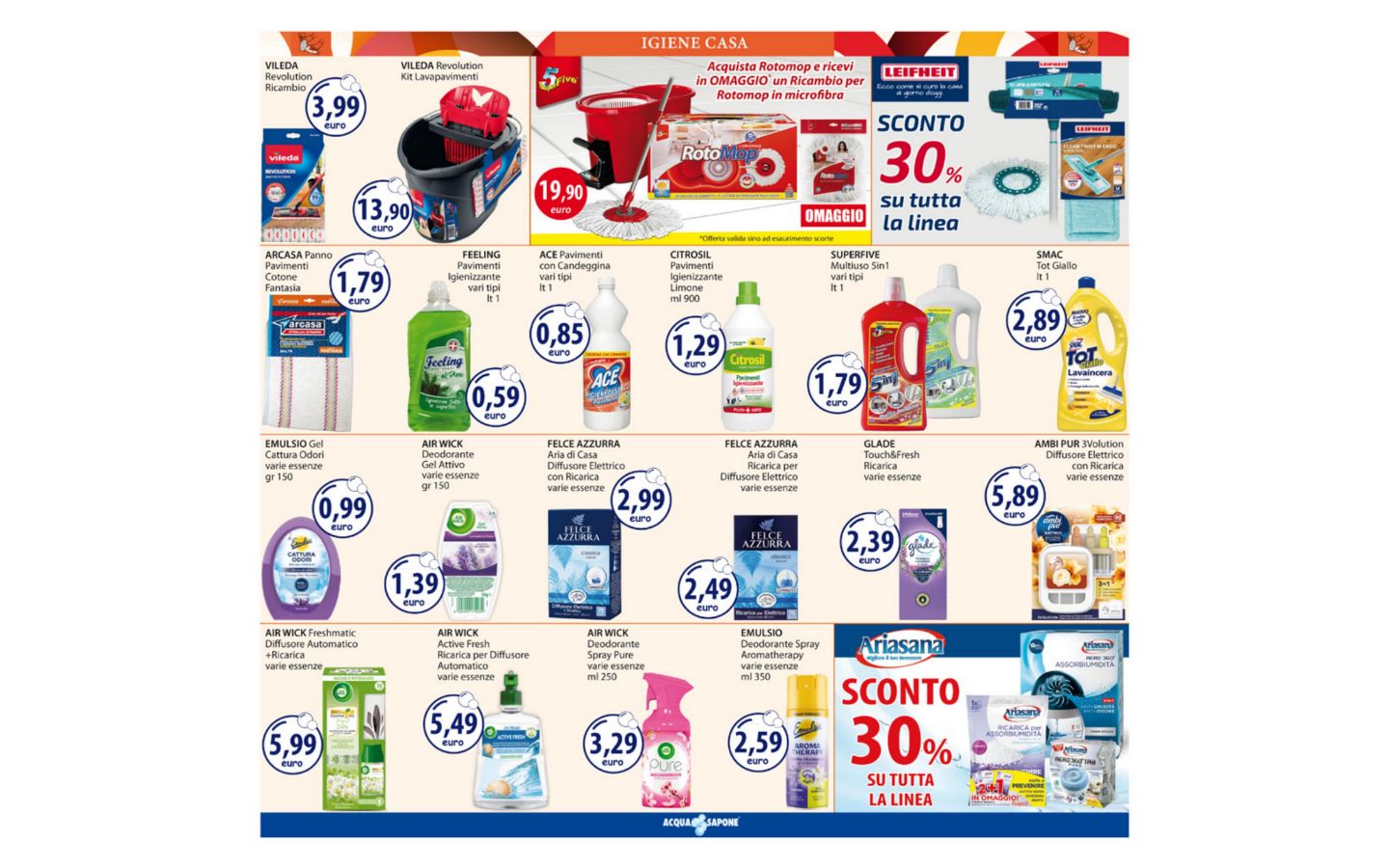 Volantino Acqua e sapone 23.03.2026 - 05.04.2026