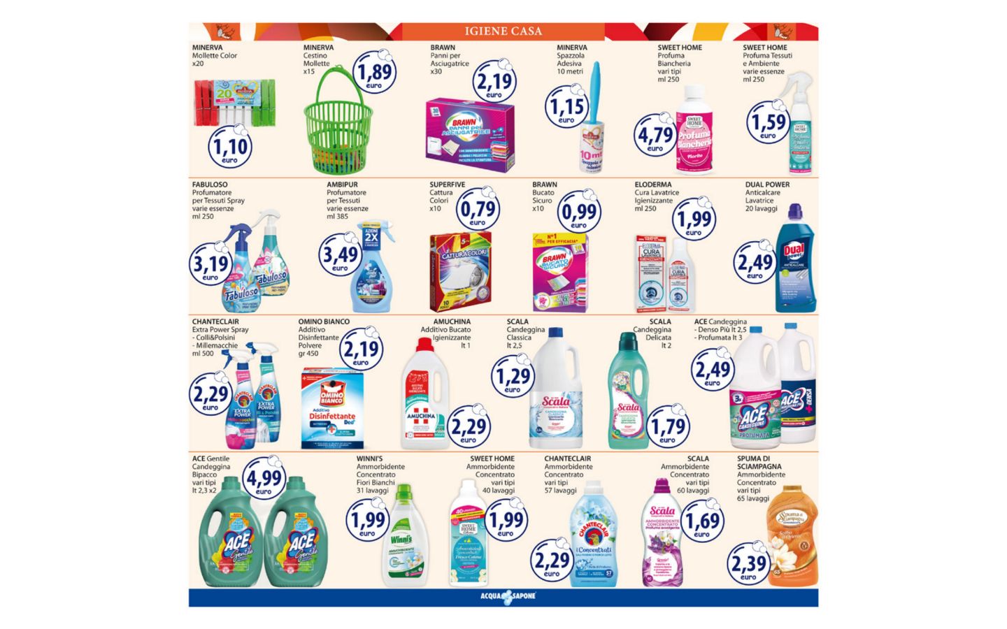 Volantino Acqua e sapone 23.03.2026 - 05.04.2026