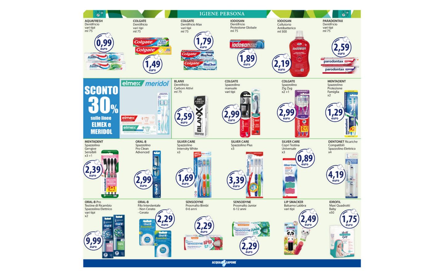 Volantino Acqua e sapone 23.03.2026 - 05.04.2026