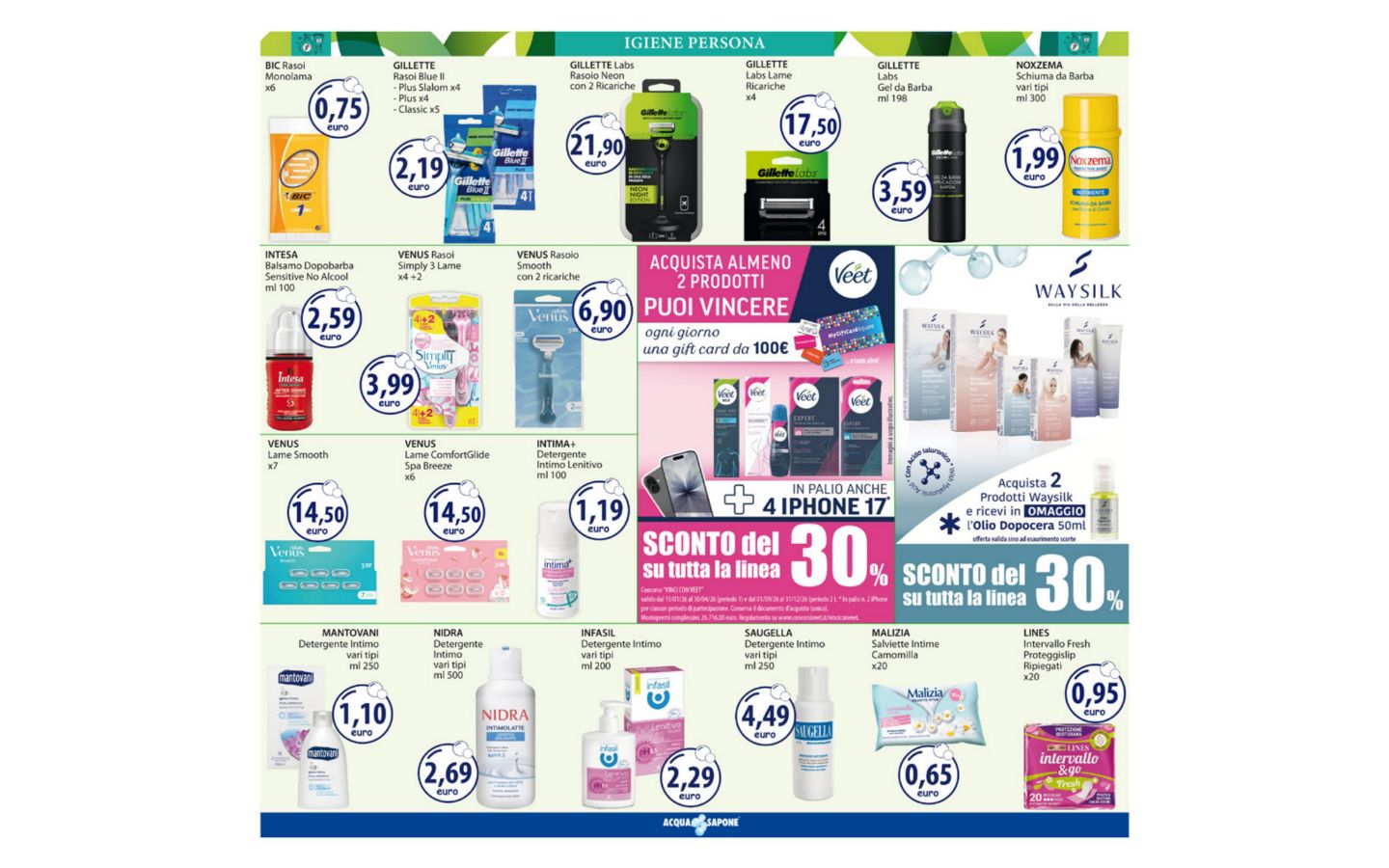 Volantino Acqua e sapone 23.03.2026 - 05.04.2026