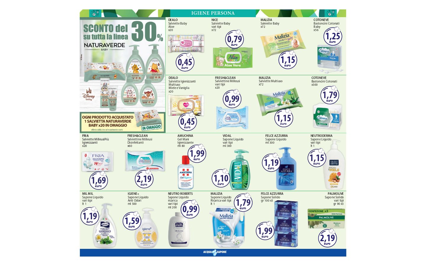 Volantino Acqua e sapone 20.03.2026 - 28.03.2026