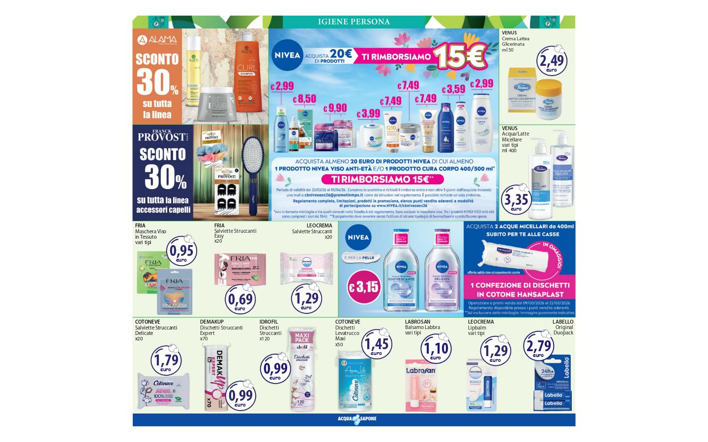 Volantino Acqua e sapone 20.03.2026 - 28.03.2026