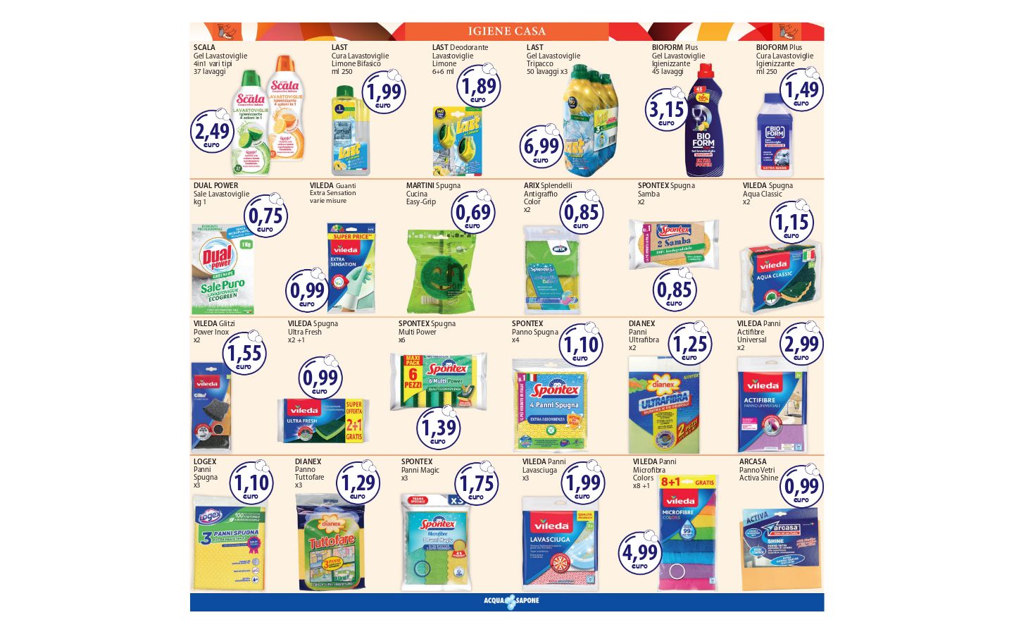 Volantino Acqua e sapone 20.03.2026 - 28.03.2026