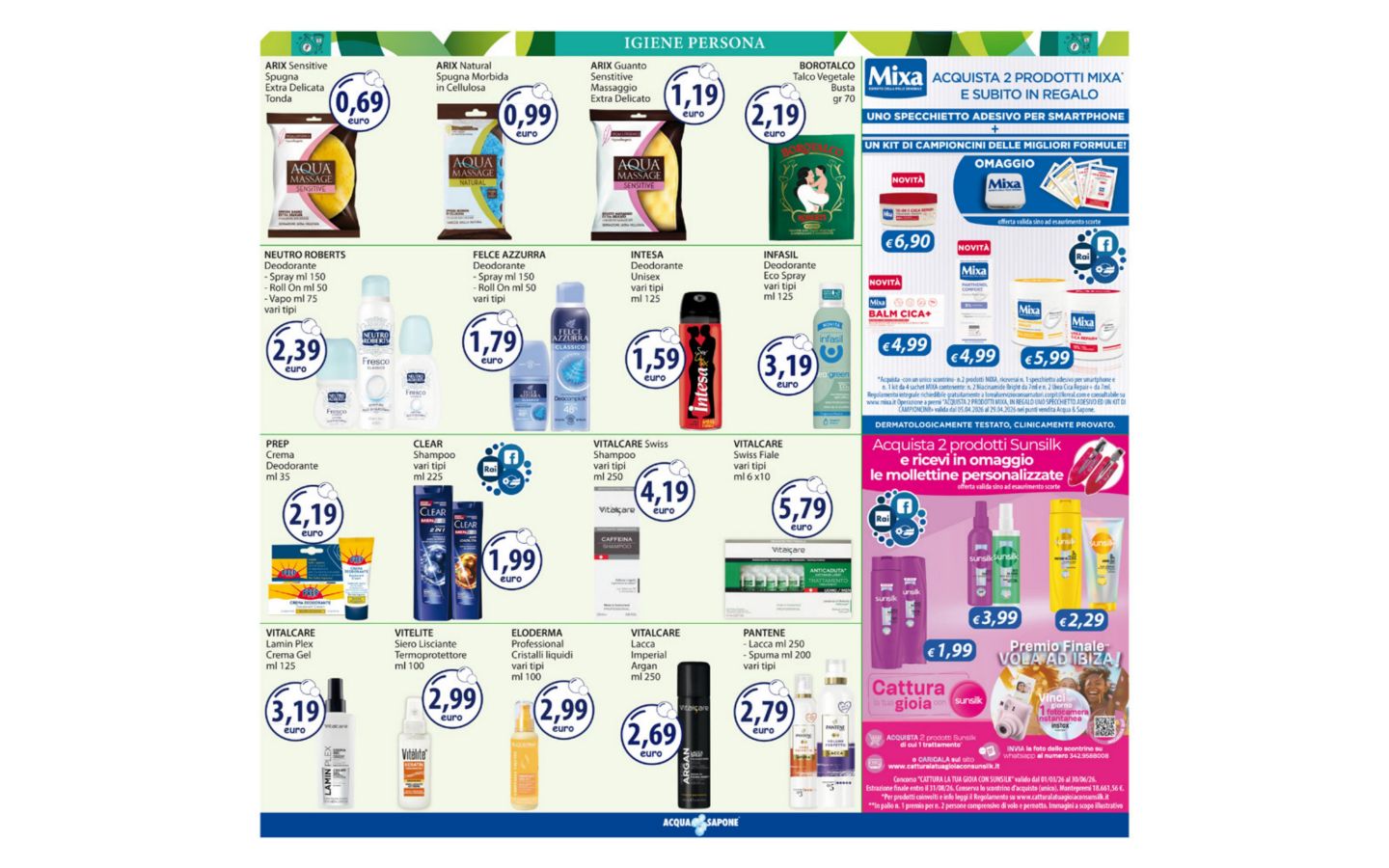Volantino Acqua e sapone 06.04.2026 - 19.04.2026