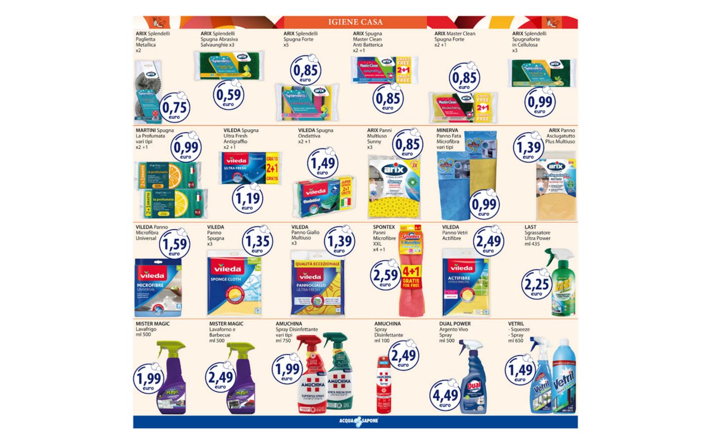 Volantino Acqua e sapone 06.04.2026 - 19.04.2026