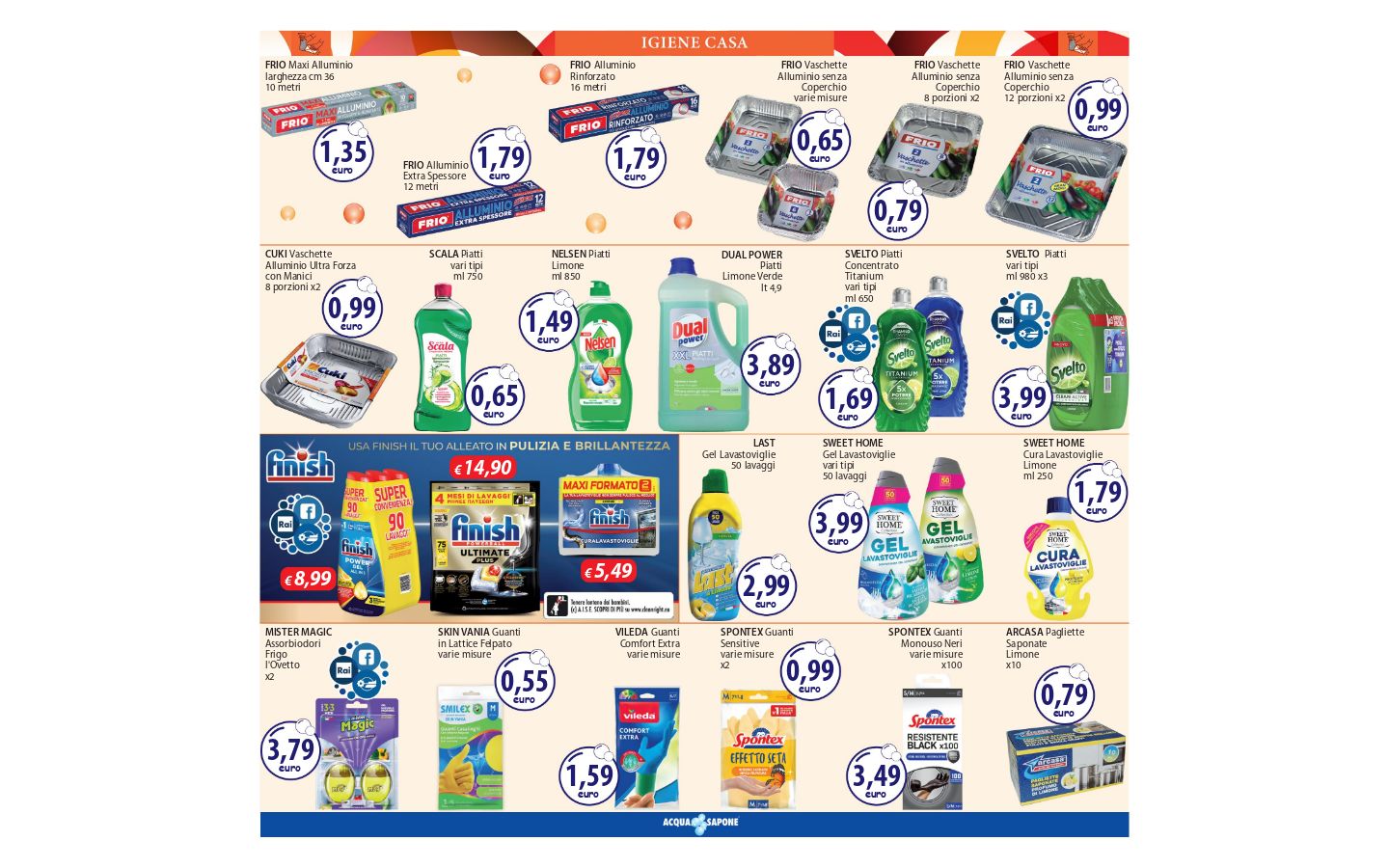 Volantino Acqua e sapone 01.04.2026 - 09.04.2026