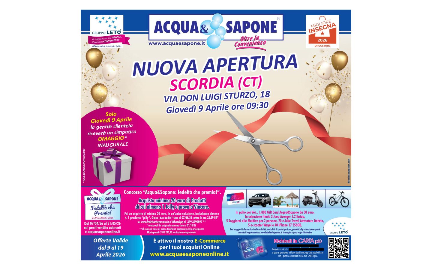 Volantino Acqua e sapone 01.04.2026 - 09.04.2026