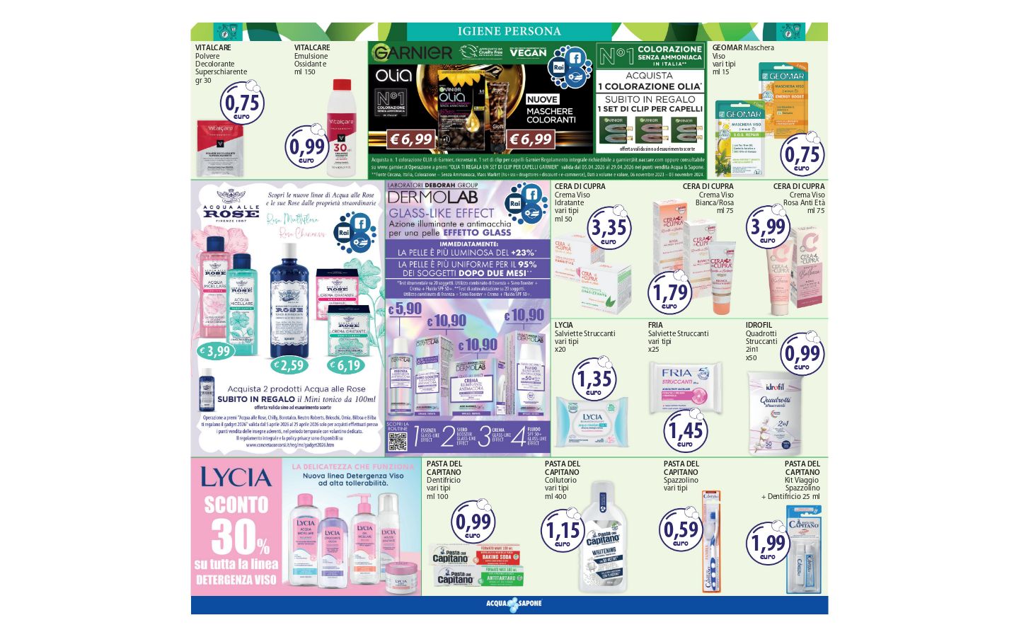 Volantino Acqua e sapone 01.04.2026 - 09.04.2026