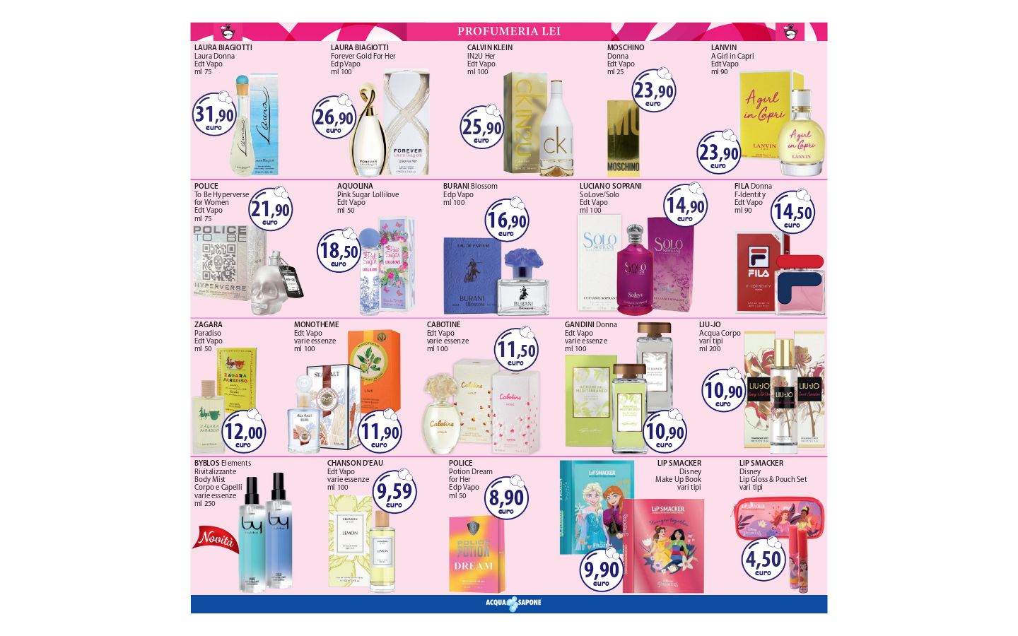 Volantino Acqua e sapone 01.04.2026 - 09.04.2026