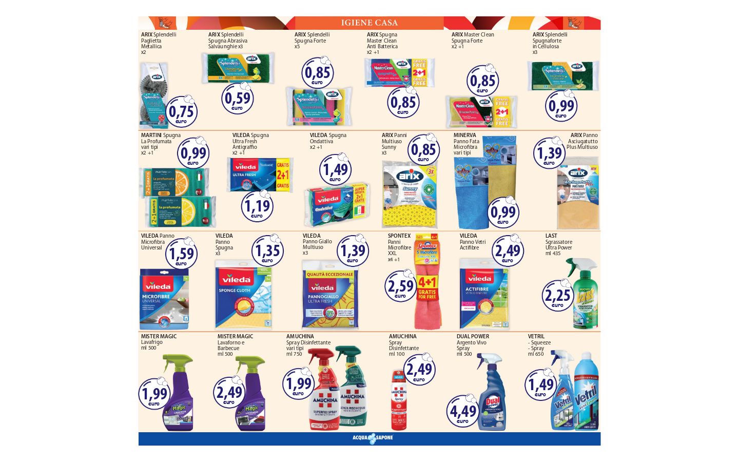 Volantino Acqua e sapone 01.04.2026 - 09.04.2026