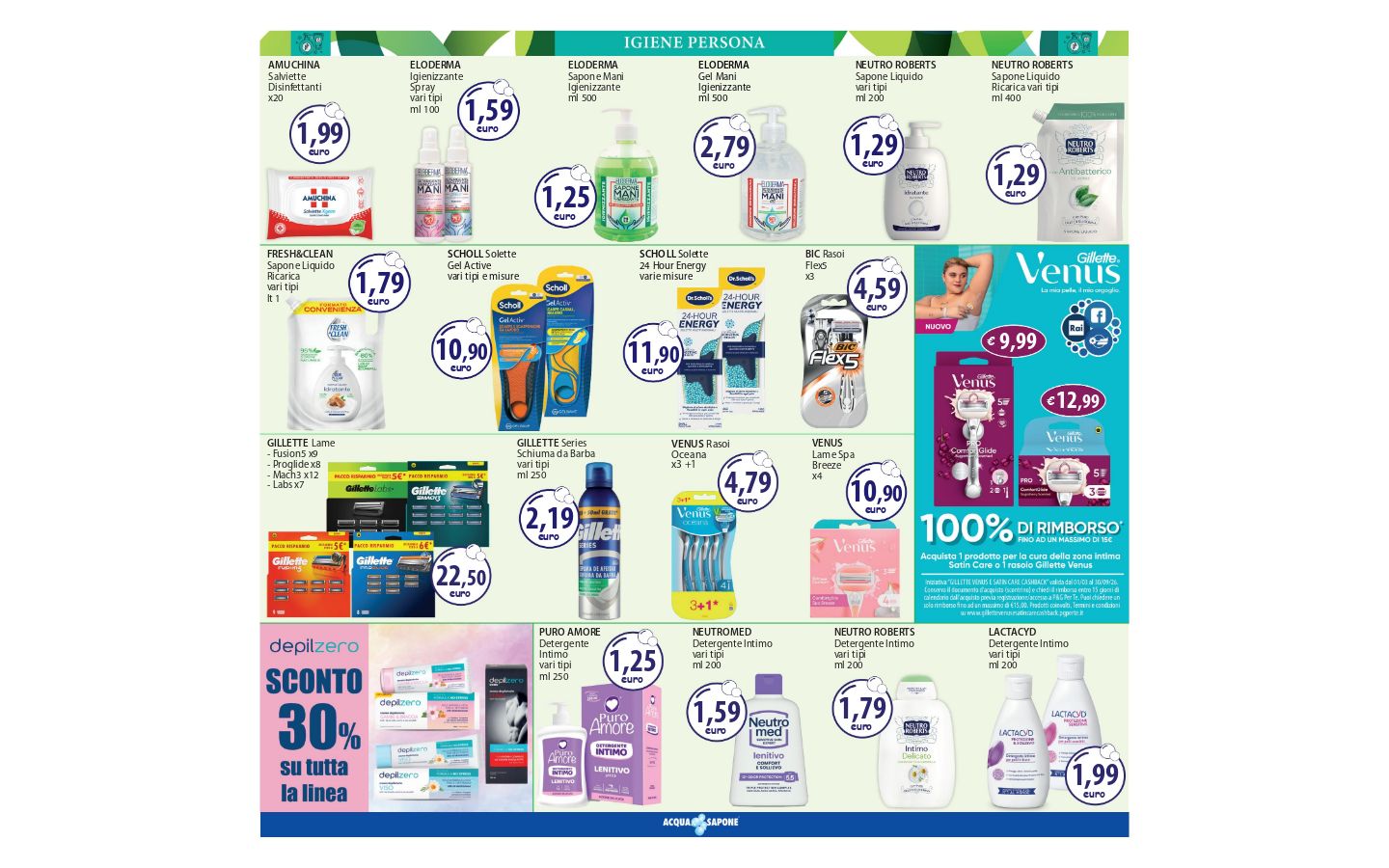 Volantino Acqua e sapone 01.04.2026 - 09.04.2026