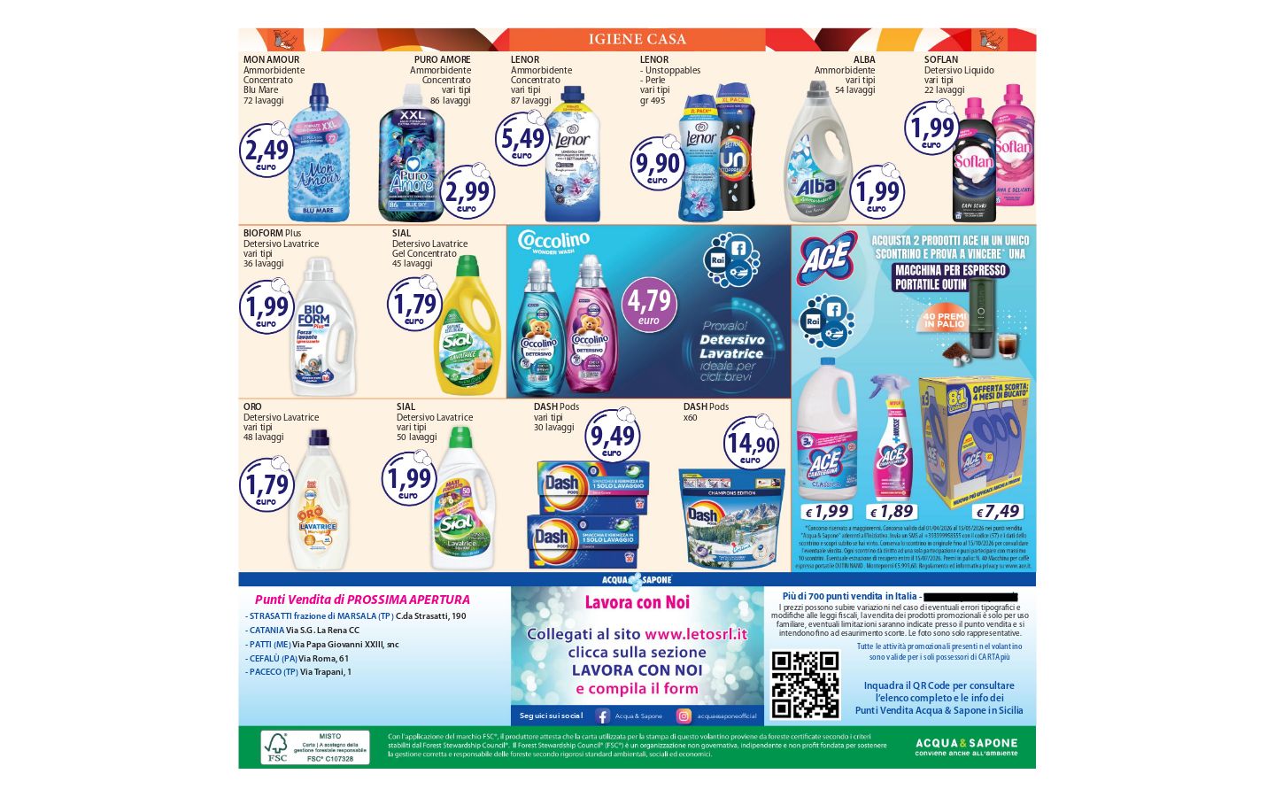 Volantino Acqua e sapone 01.04.2026 - 09.04.2026