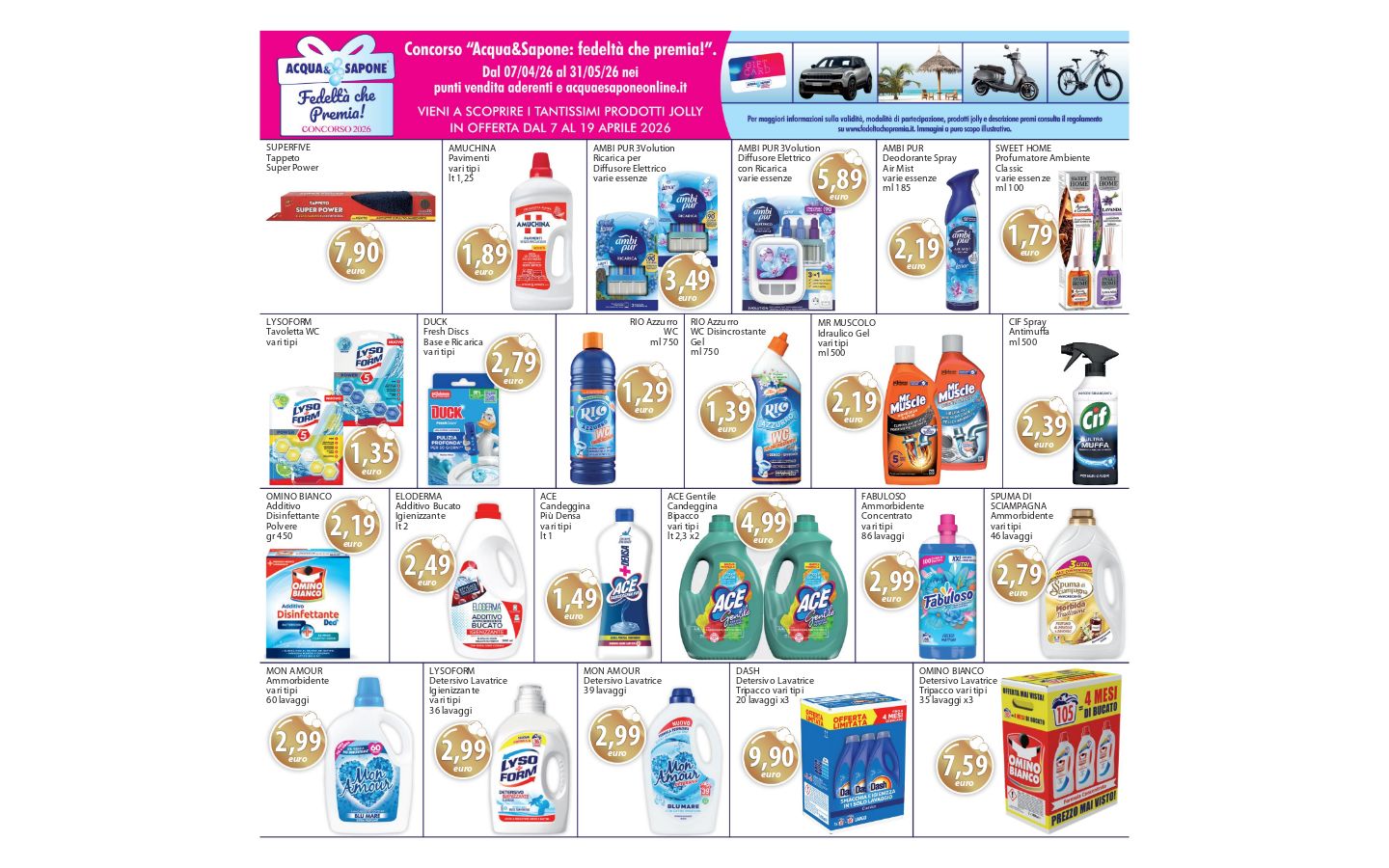 Volantino Acqua e sapone 01.04.2026 - 09.04.2026