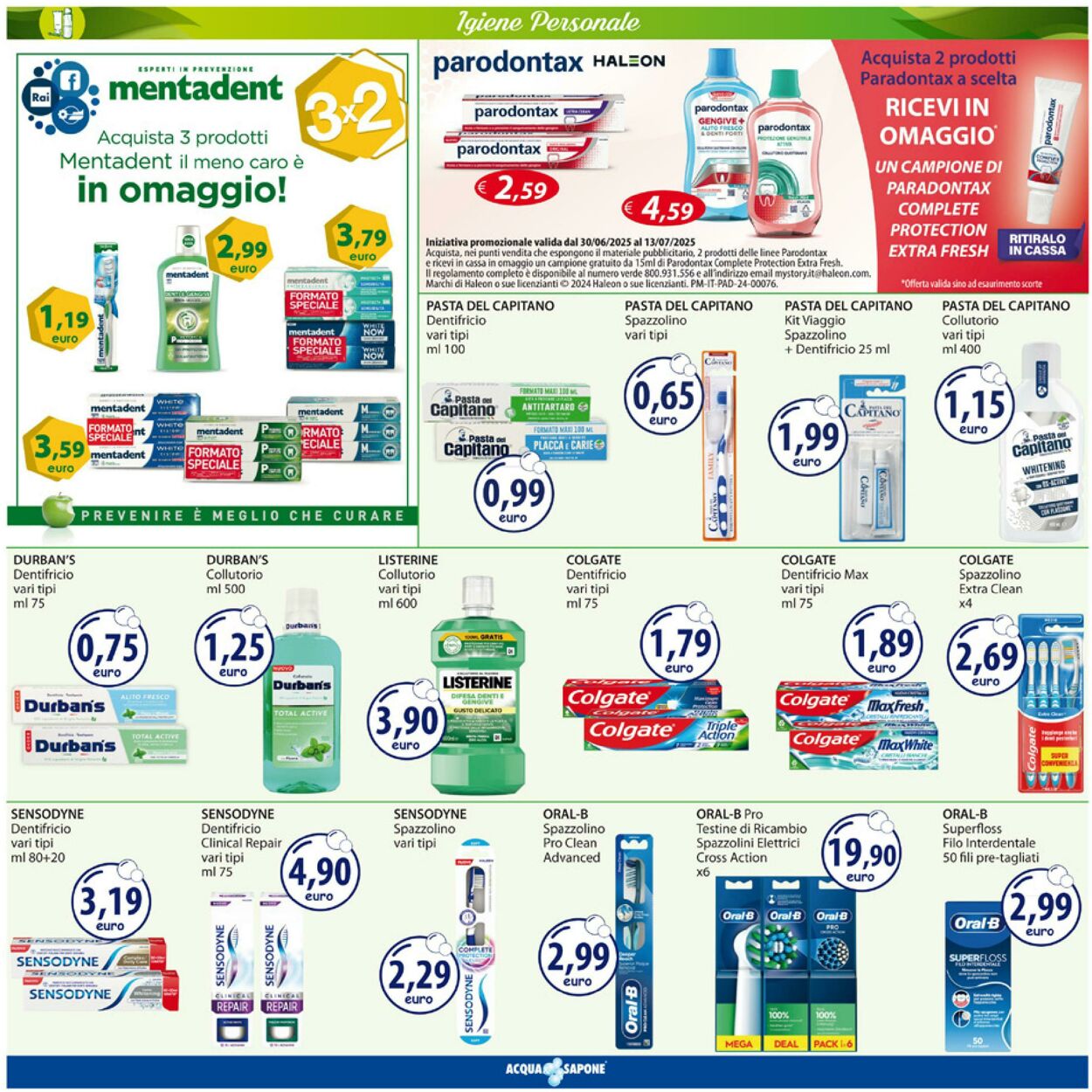 Volantino Acqua e sapone 30.06.2025 - 13.07.2025