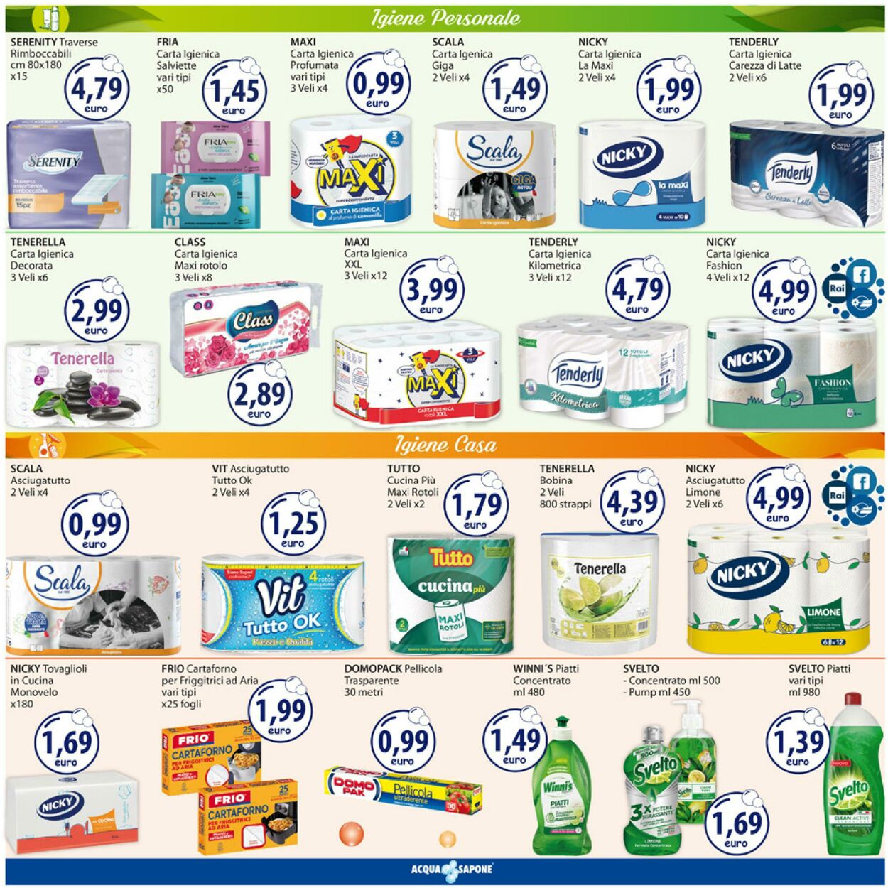 Volantino Acqua e sapone 30.06.2025 - 13.07.2025