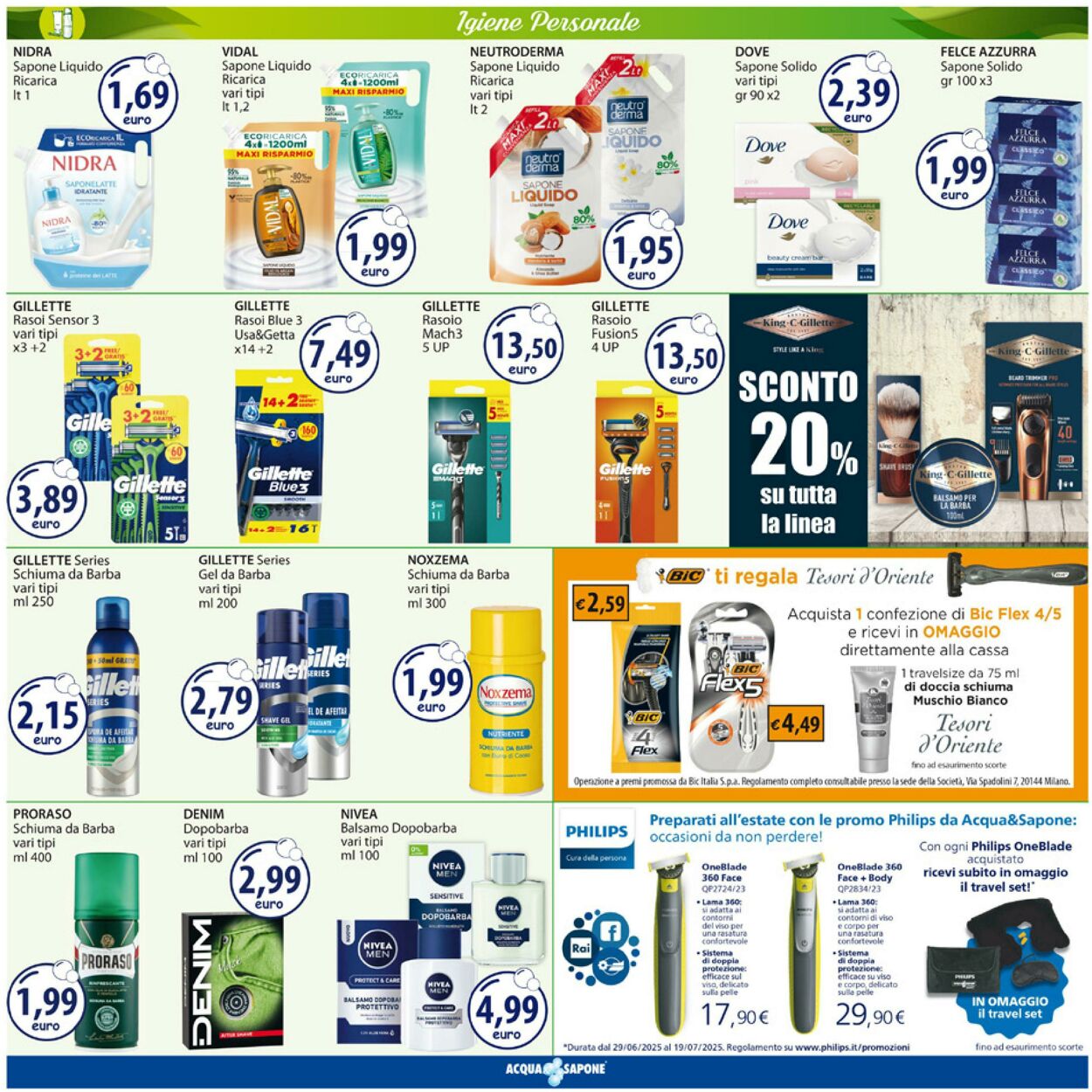 Volantino Acqua e sapone 30.06.2025 - 13.07.2025