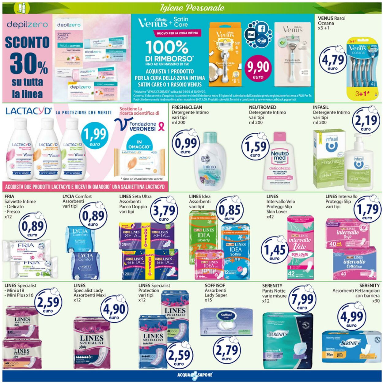 Volantino Acqua e sapone 30.06.2025 - 13.07.2025