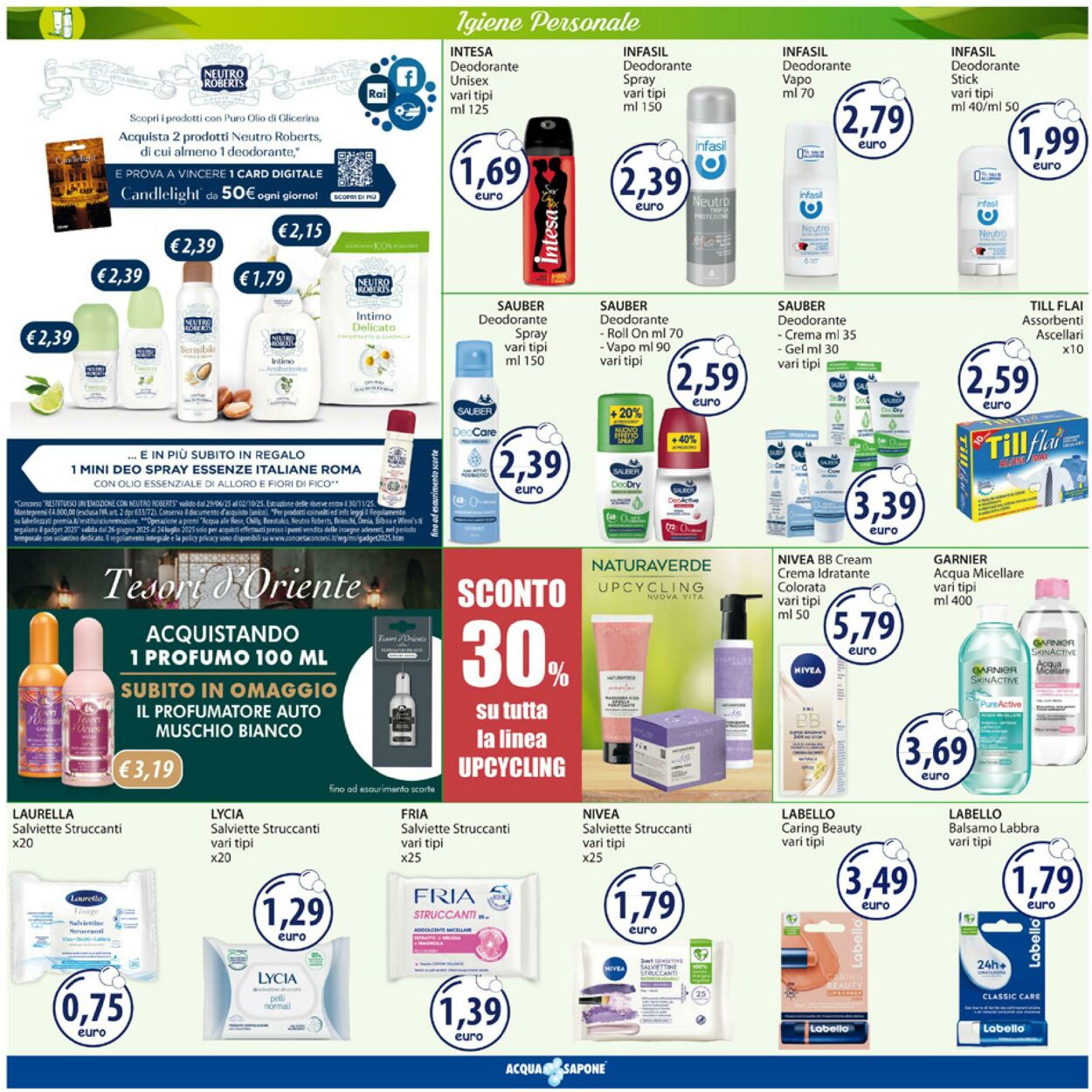 Volantino Acqua e sapone 30.06.2025 - 13.07.2025