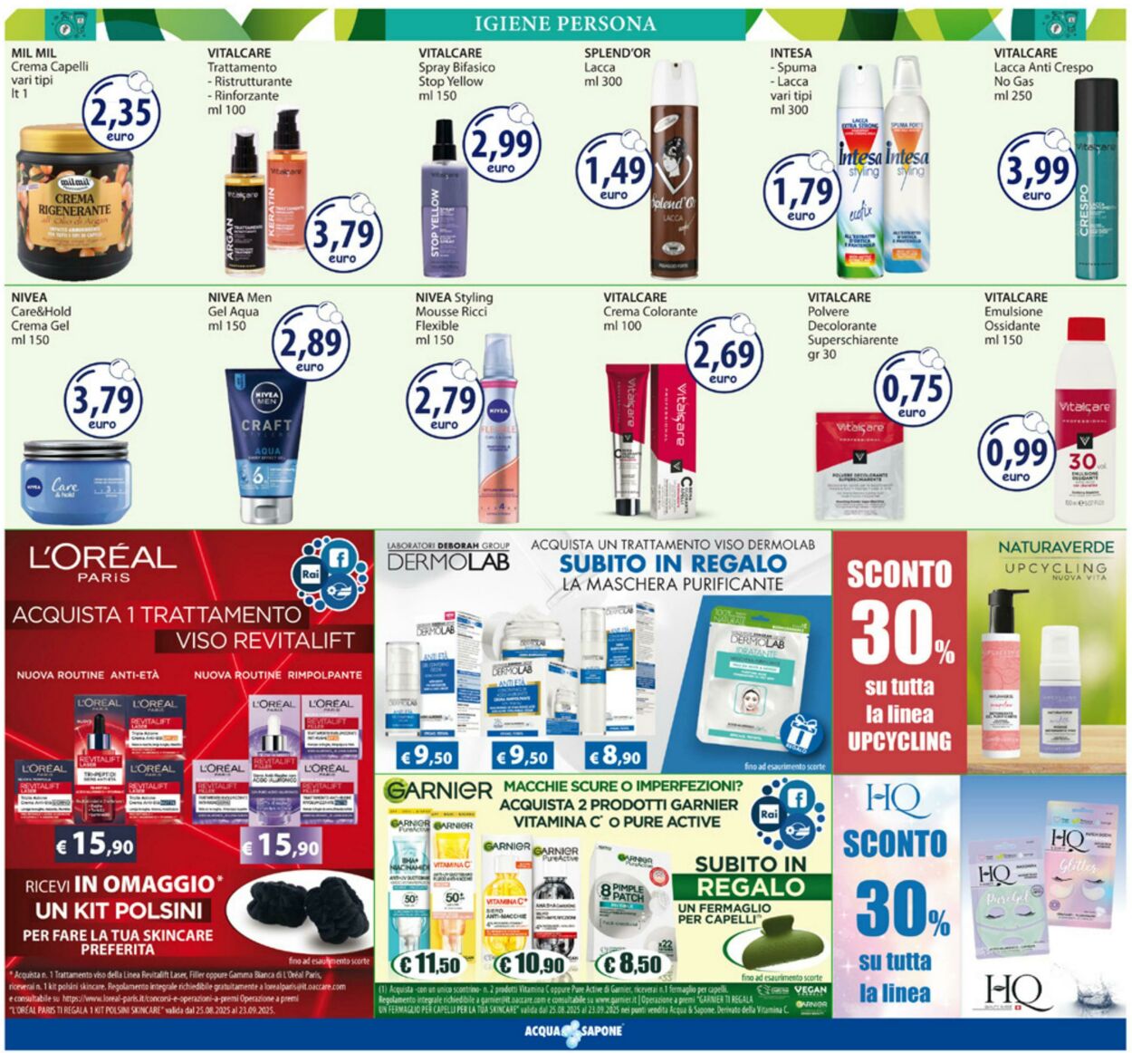 Volantino Acqua e sapone 25.08.2025 - 07.09.2025