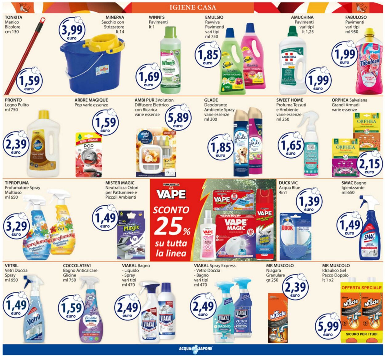 Volantino Acqua e sapone 25.08.2025 - 07.09.2025