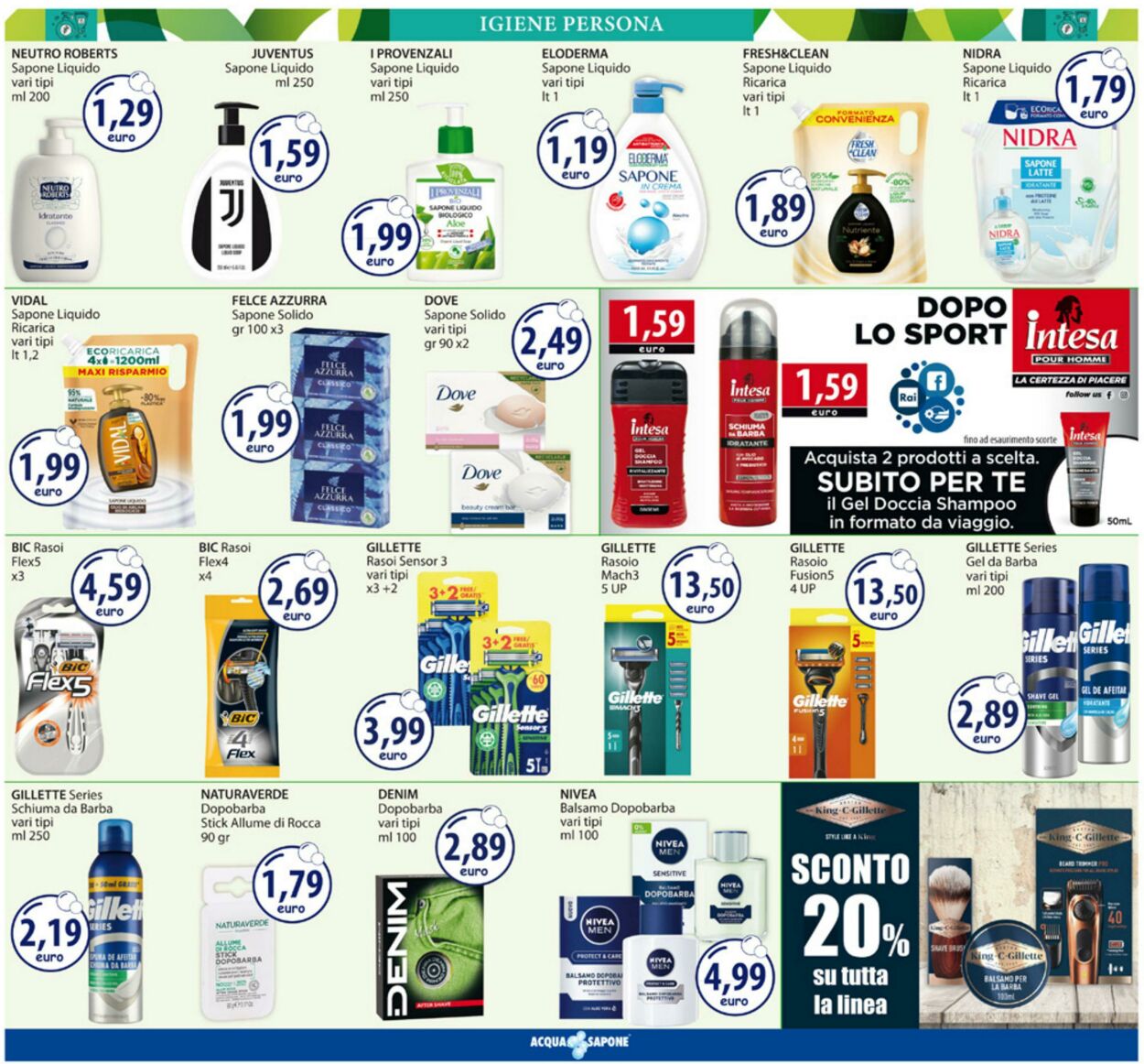 Volantino Acqua e sapone 25.08.2025 - 07.09.2025