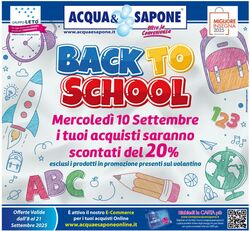 Volantino Acqua e sapone 08.09.2025 - 21.09.2025