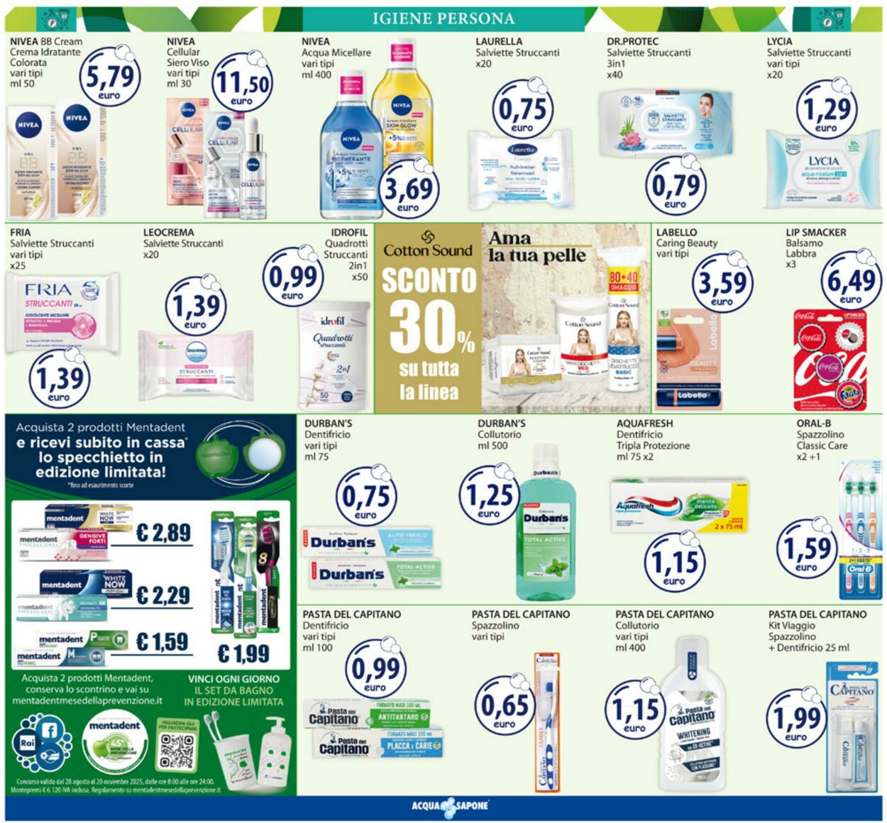 Volantino Acqua e sapone 20.10.2025 - 02.11.2025