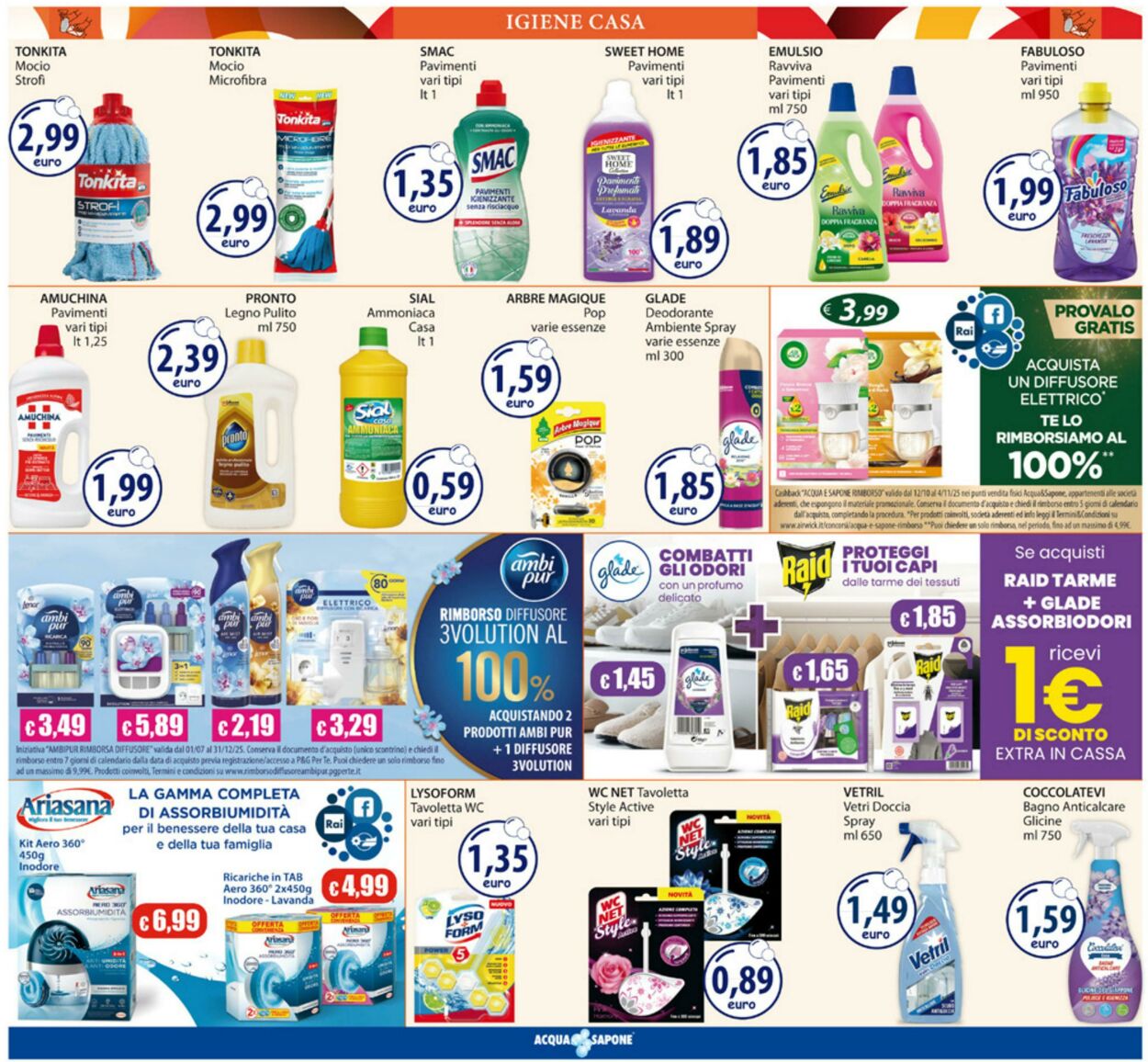 Volantino Acqua e sapone 20.10.2025 - 02.11.2025