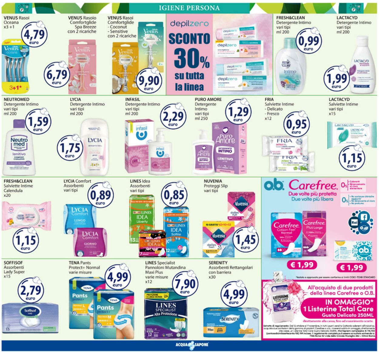Volantino Acqua e sapone 20.10.2025 - 02.11.2025