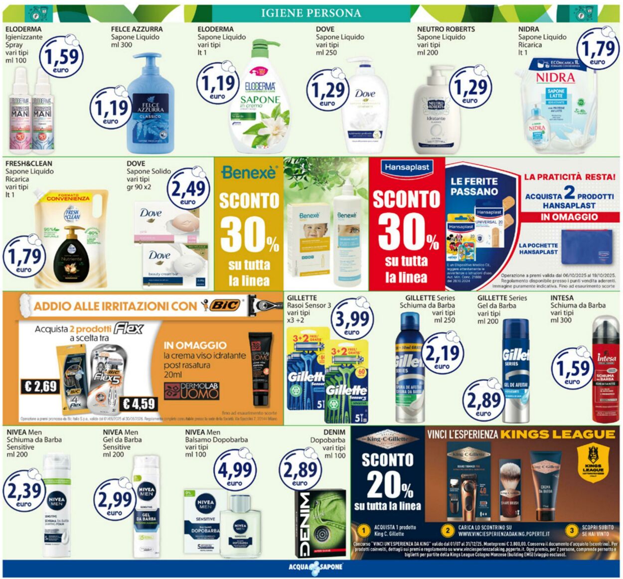 Volantino Acqua e sapone 20.10.2025 - 02.11.2025