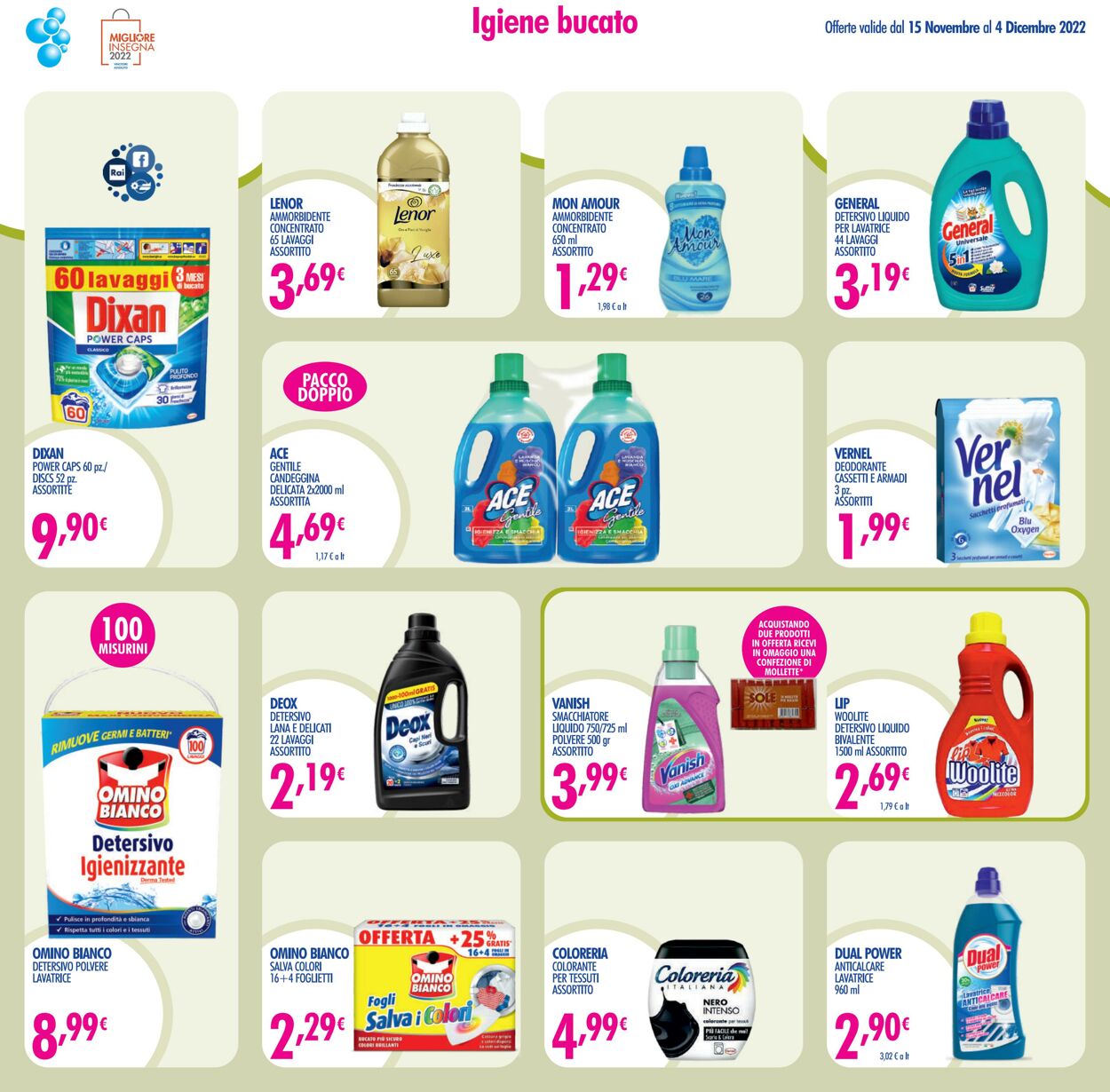 Volantino Acqua e sapone 15.11.2022 - 04.12.2022