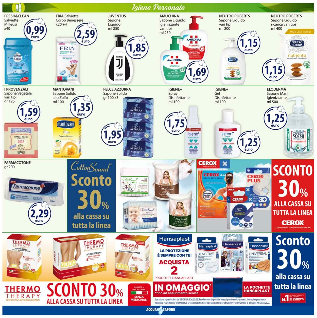 Volantino Acqua e sapone 13.03.2023 - 26.03.2023