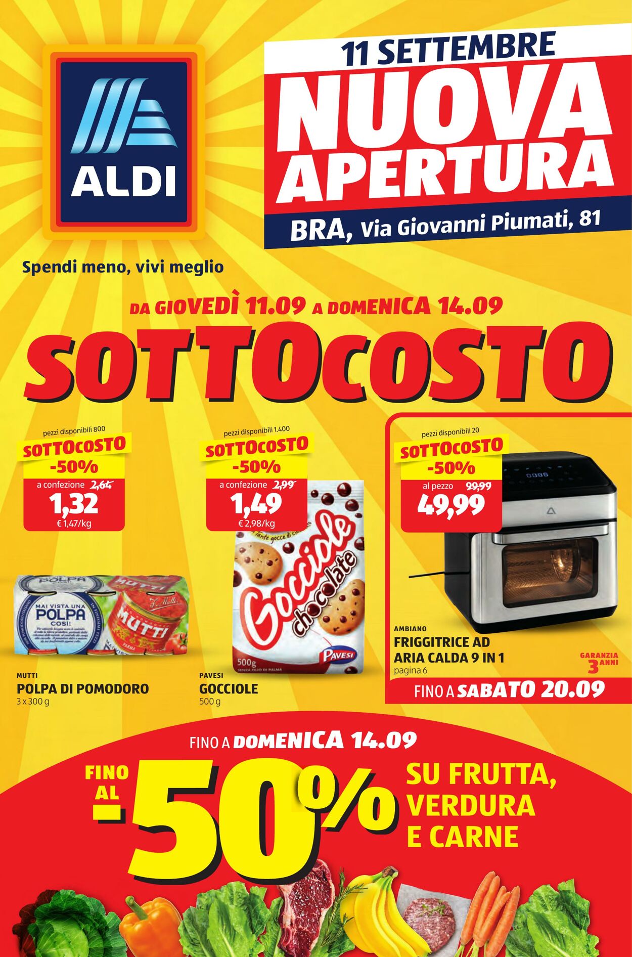 Volantino Aldi 11.09.2025 - 14.09.2025