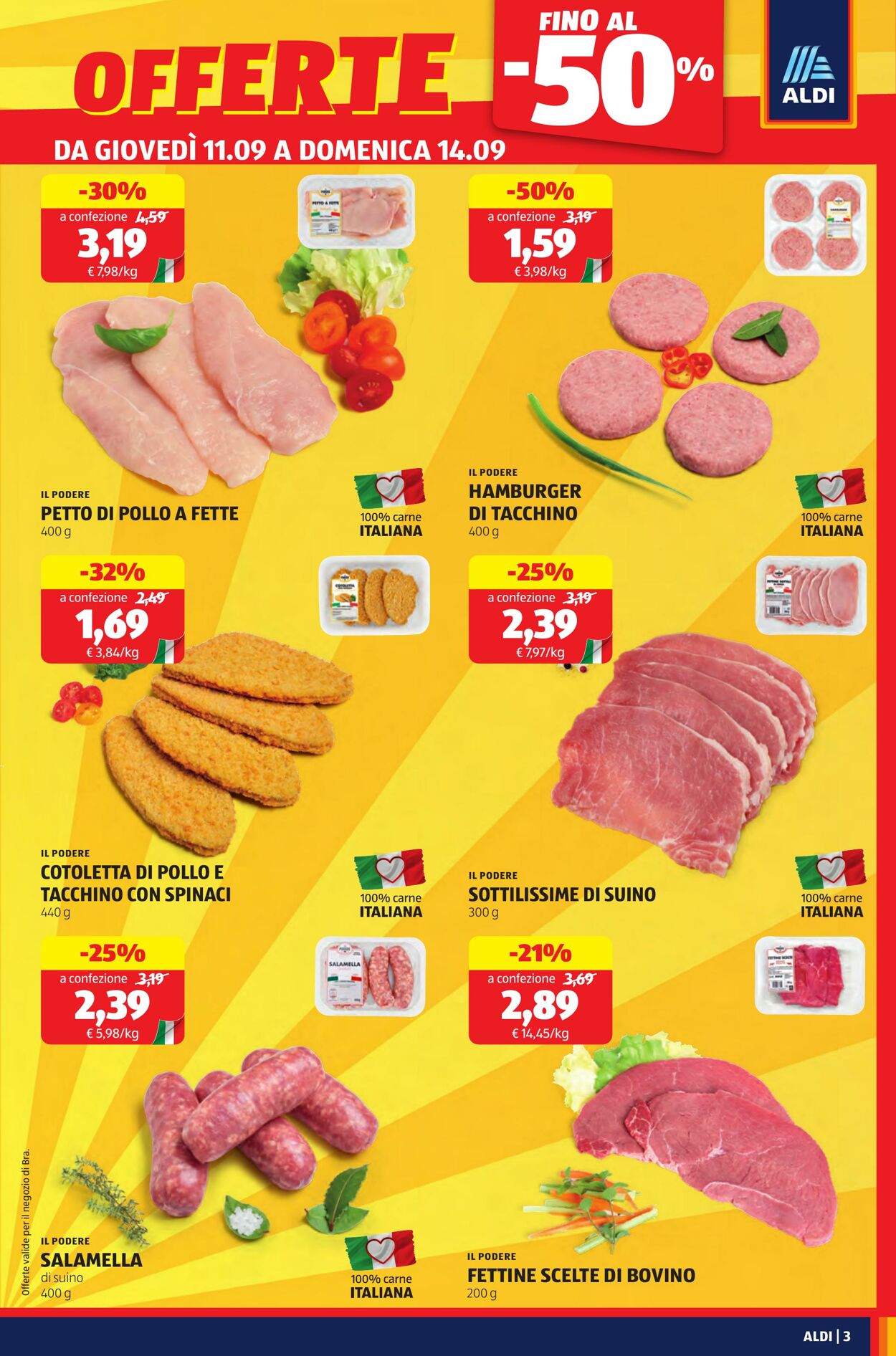Volantino Aldi 11.09.2025 - 14.09.2025