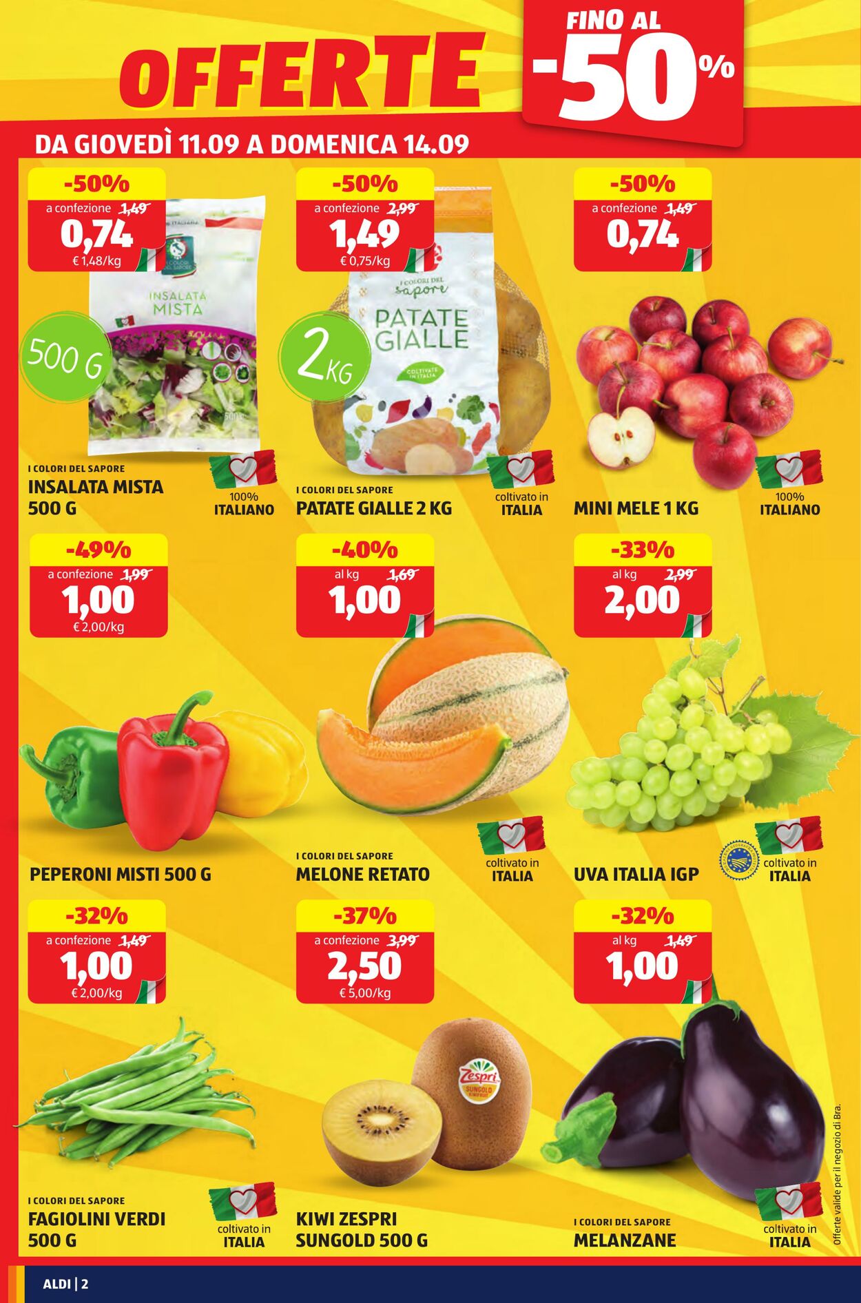 Volantino Aldi 11.09.2025 - 14.09.2025