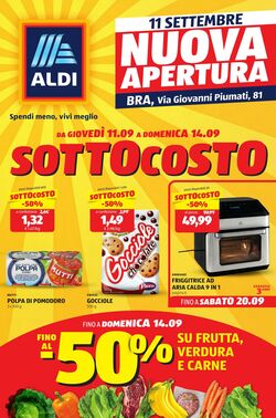Volantino Aldi 11.09.2025 - 14.09.2025