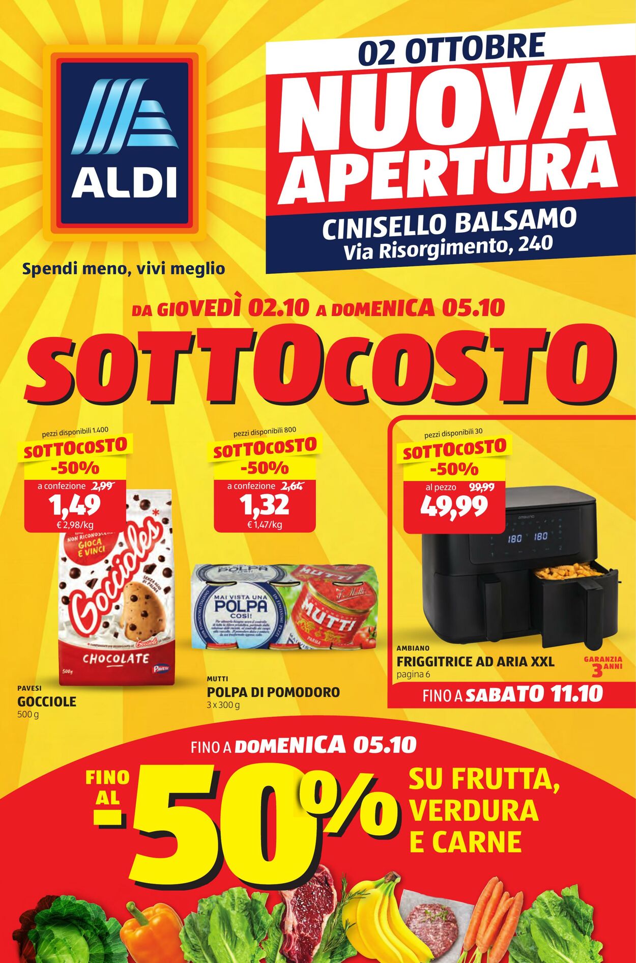 Volantino Aldi 02.10.2025 - 05.10.2025
