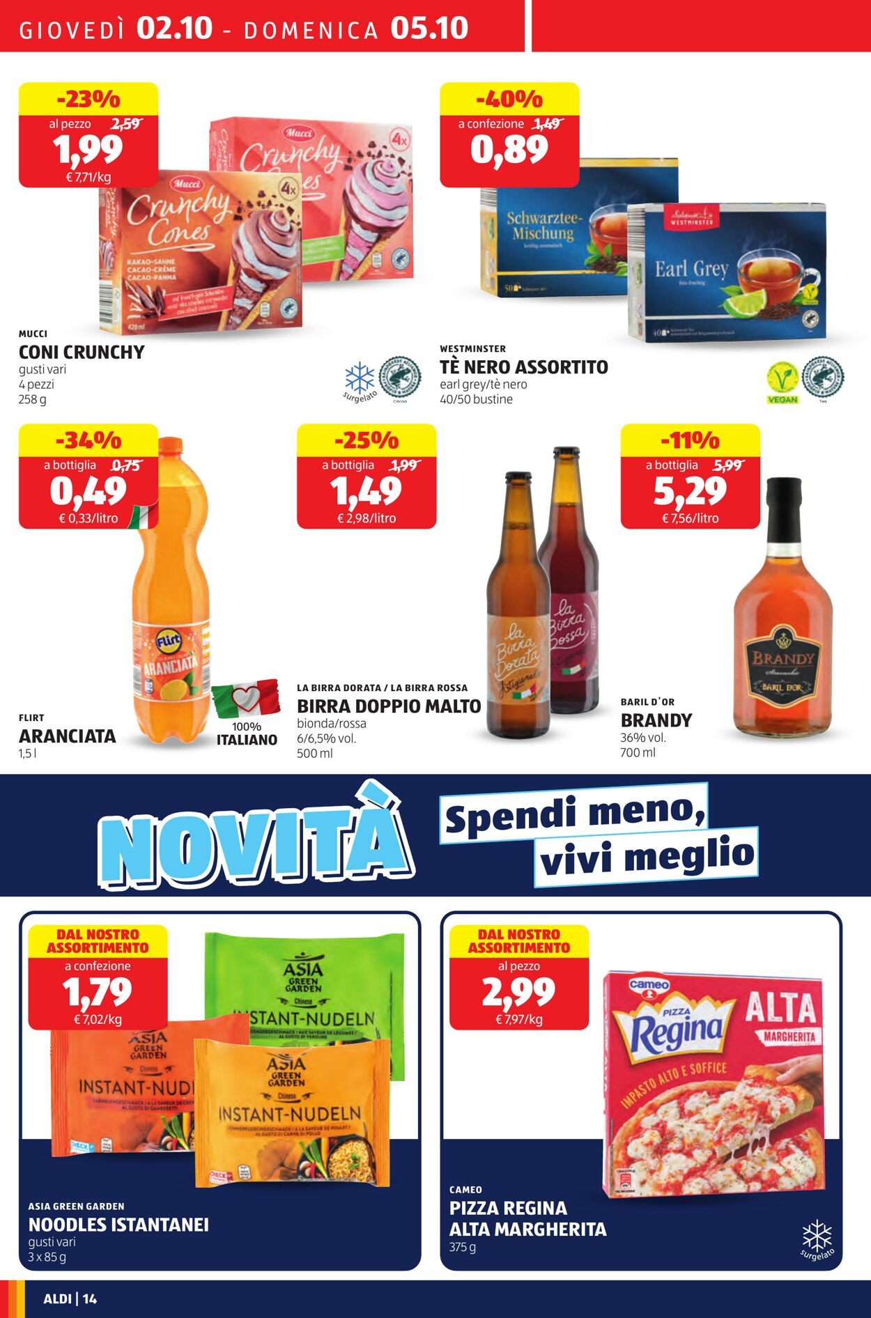 Volantino Aldi 02.10.2025 - 05.10.2025