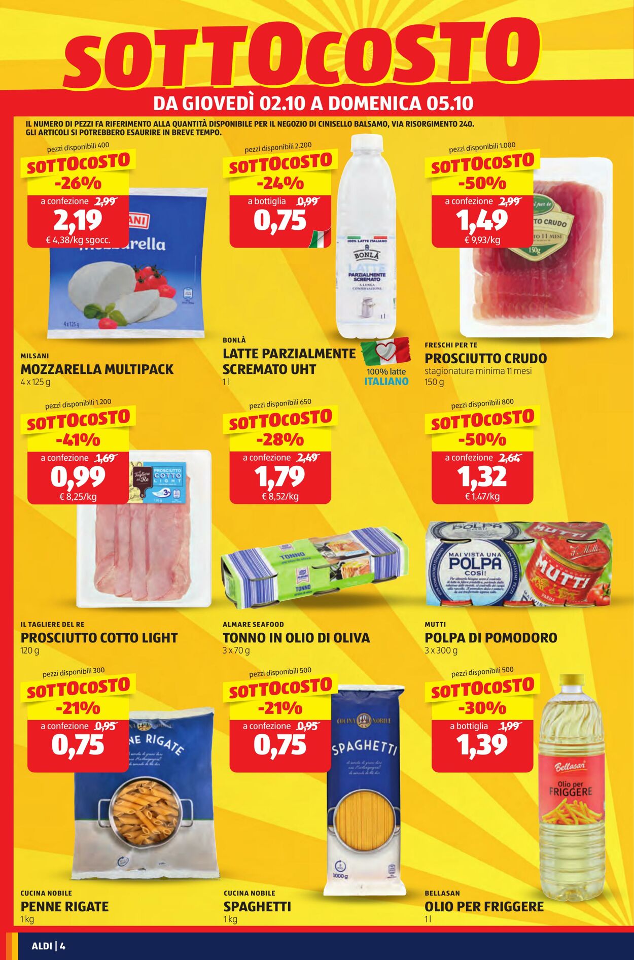 Volantino Aldi 02.10.2025 - 05.10.2025