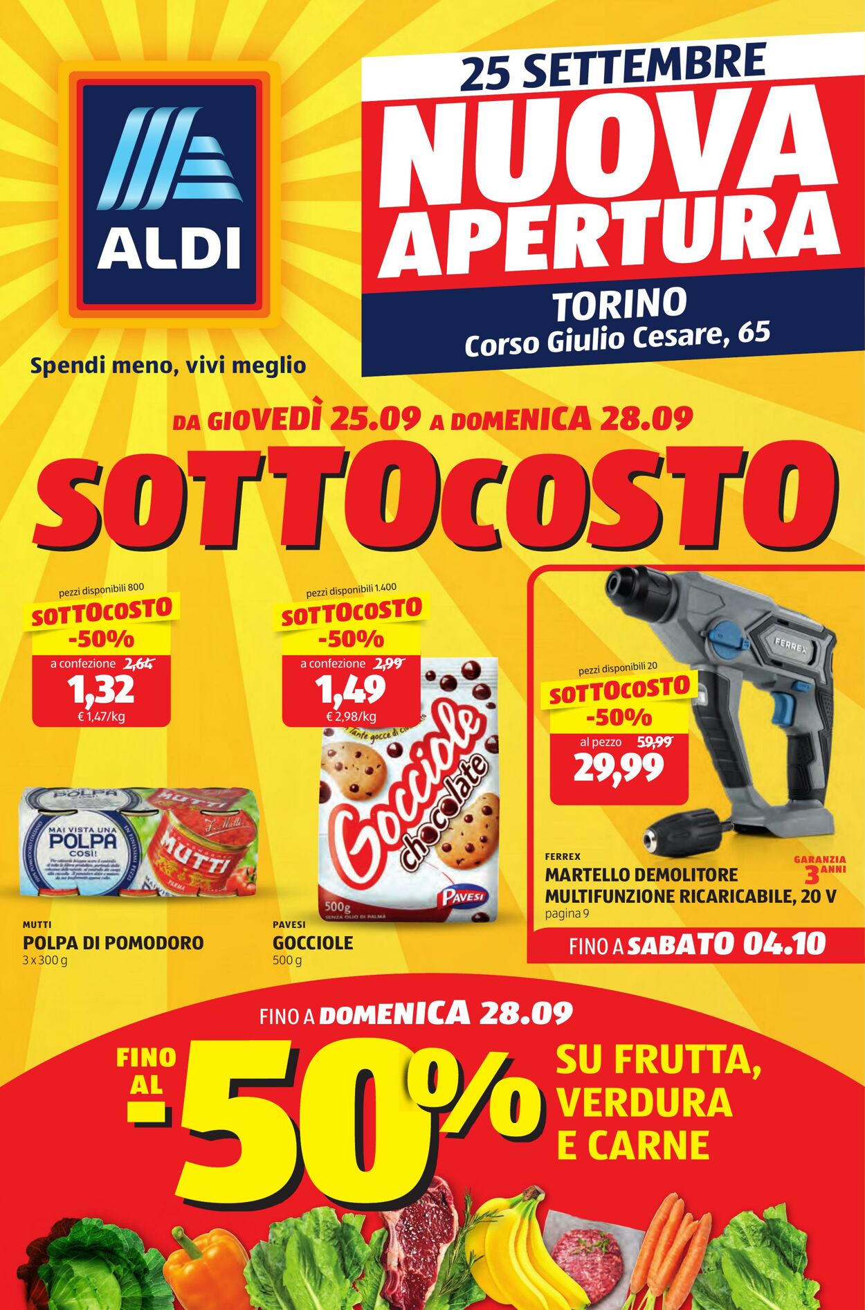 Volantino Aldi 25.09.2025 - 28.09.2025